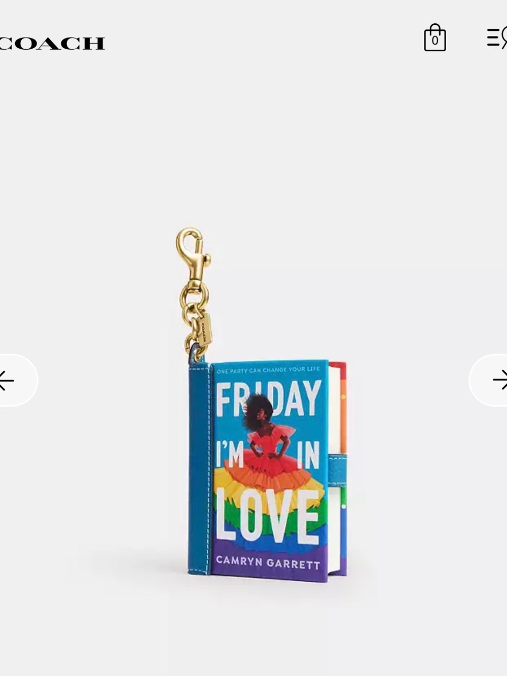 Coach book charm-Friday I’m in love NWT - Picture 5 of 5